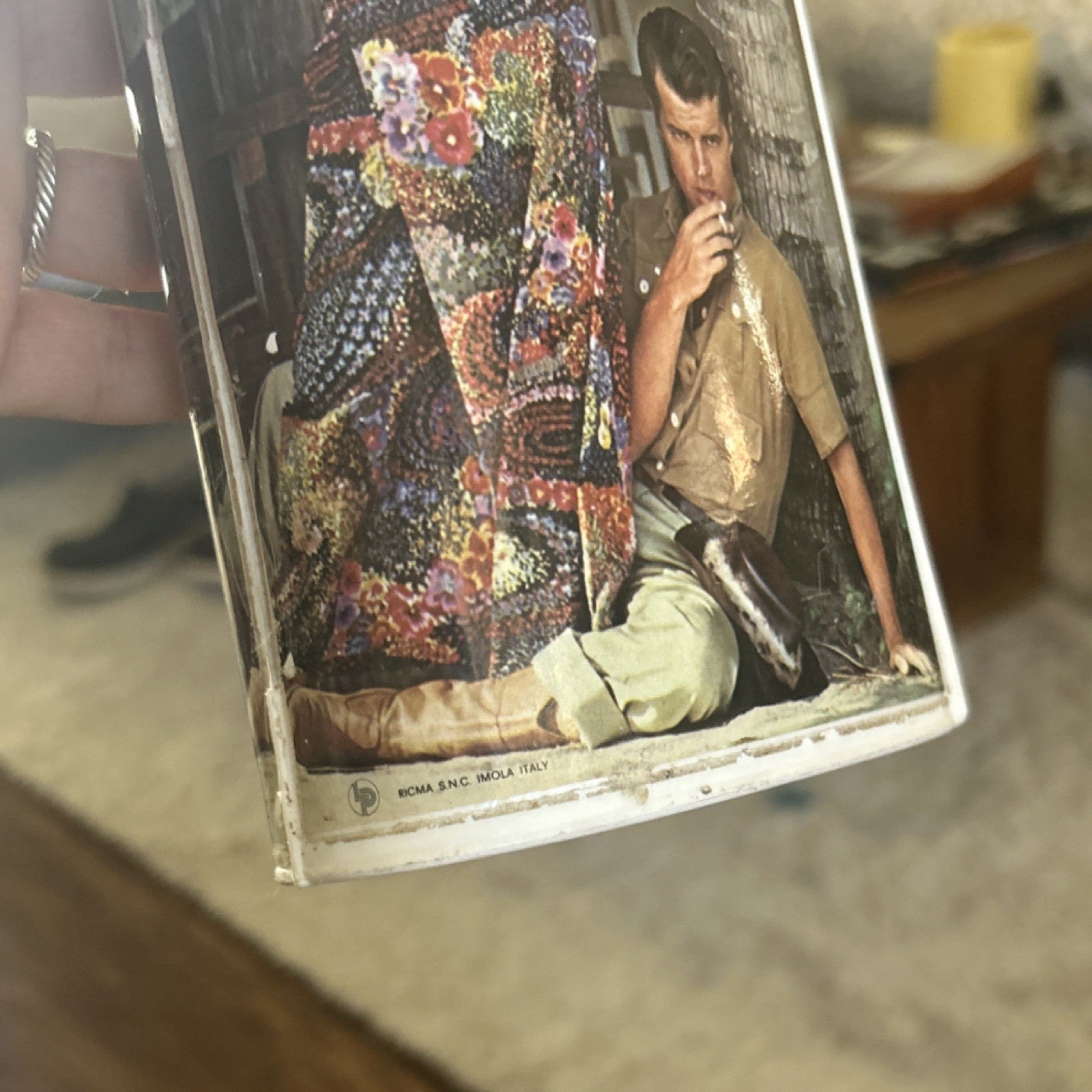 Vintage Clutch with April 1976 Madame Germany Magazine Cover