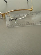 Gianfranco Ferre 1990's VINTAGE Cat Eye Sunglasses 191/S 012 Gold Half Rim