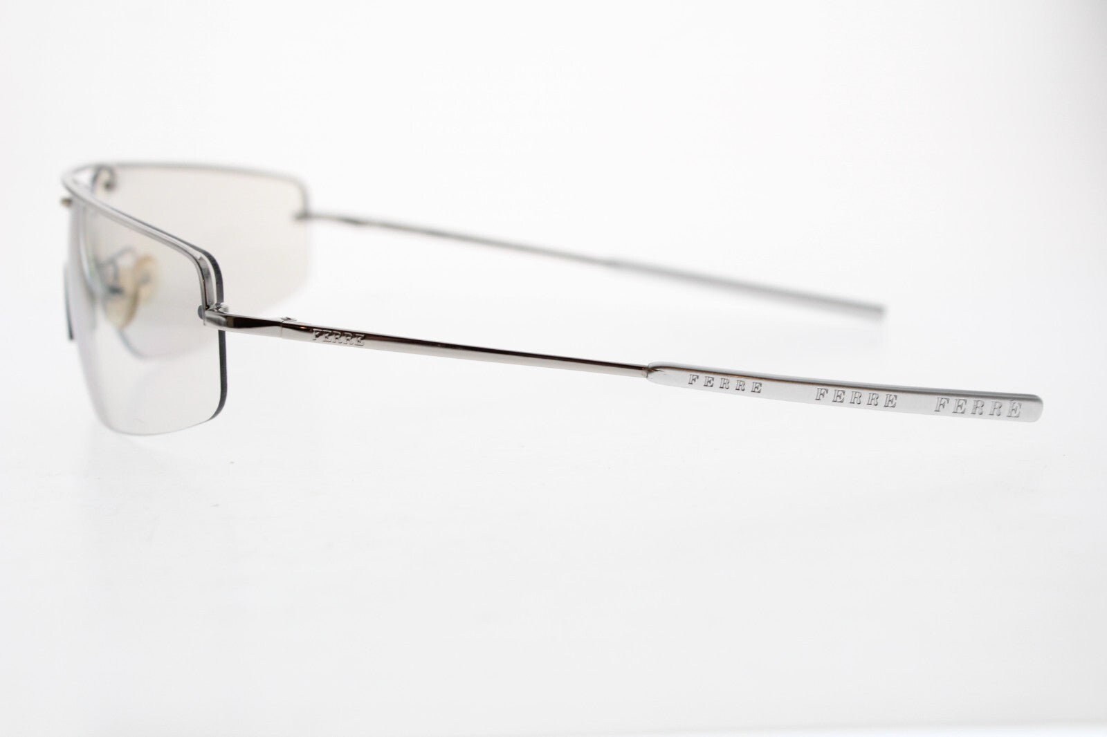 VINTAGE GIANFRANCO FERRE GF58703  SHIELD METAL SUNGLASSES 120 MM ITALY