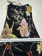 René Derhy Y2K Floral Spider Back Midi Dress