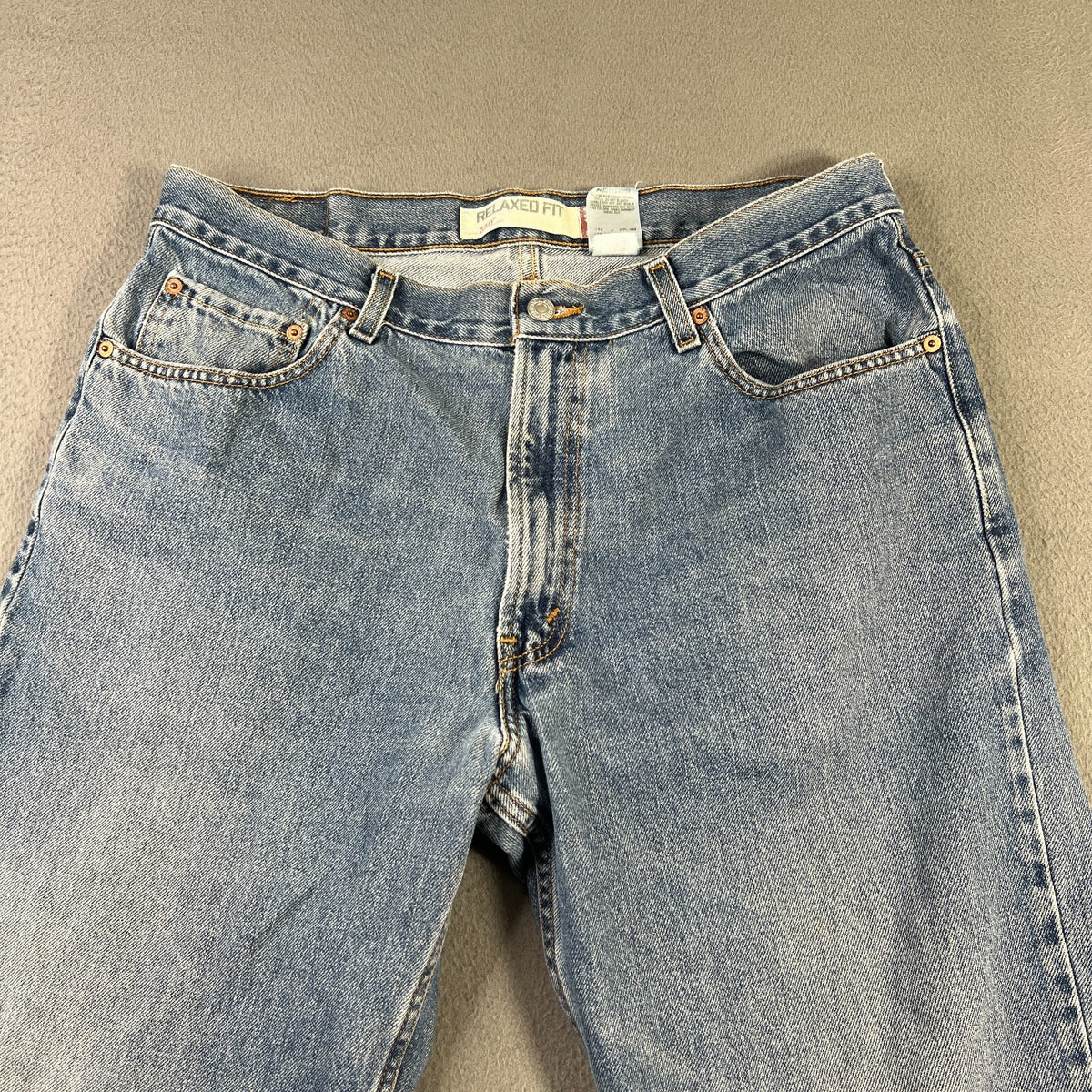 Levi's 550 Blue Light Wash Relaxed Fit Jeans 36x32