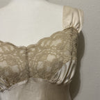 Vintage 90s does 40s Victoria's Secret Silk Slip Maxi Dress lace size Medium