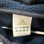 Vintage 90s y2k Sun Faded Adidas Distressed Hoodie Embroidered Center Logo