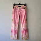 Roberto Cavalli vintage y2k abstract python print jeans