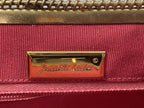 Judith Leiber Clutch Snakeskin RASPBERRY PINK Evening Bag Shoulder Vintage 1980s
