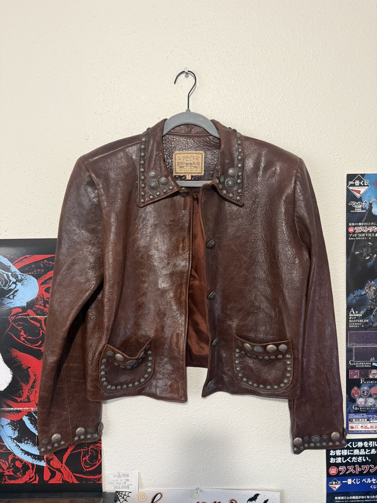 Vintage Double D Ranchwear Studded Leather Jacket Small
