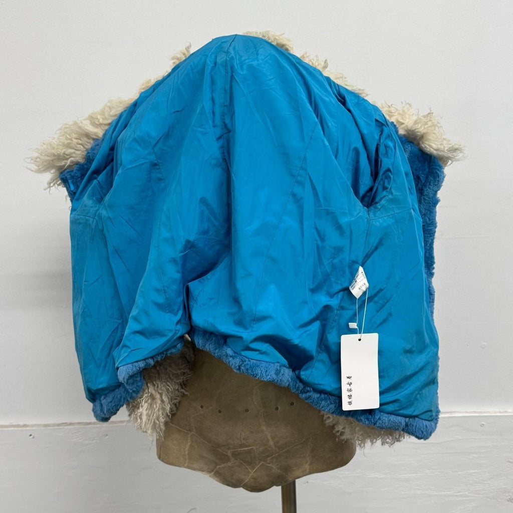 Vintage Y2K Blue Rabbit and Wool Jacket