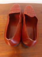 Vintage Bottega Veneta Pump Leather Red Shoes