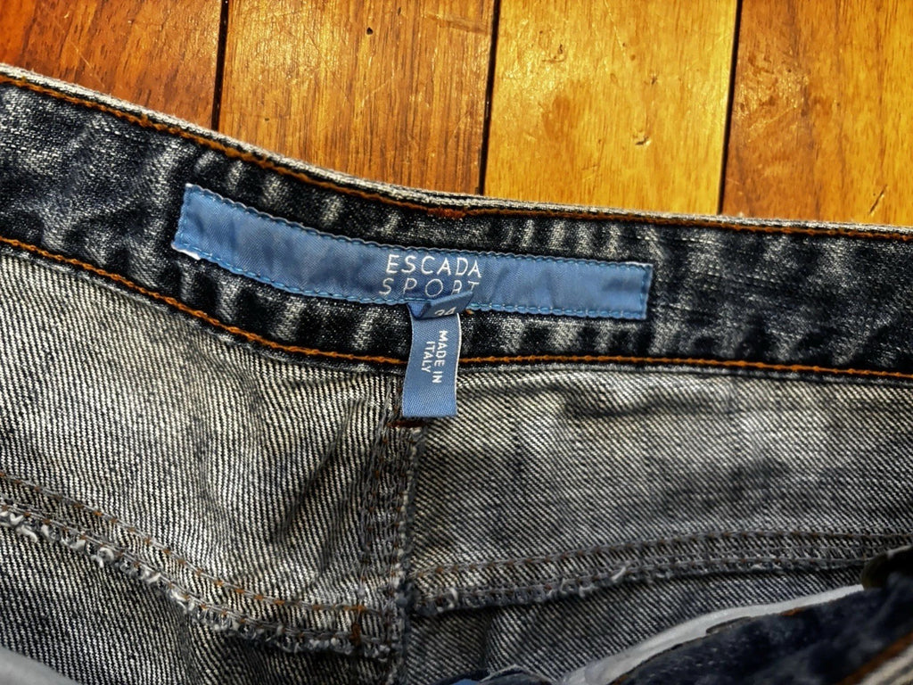 Escada 1970s Embellished Bell Bottom Jeans Size 29