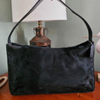 Coach West End Medium Hobo Black Haircalf Leather Shoulder Bag