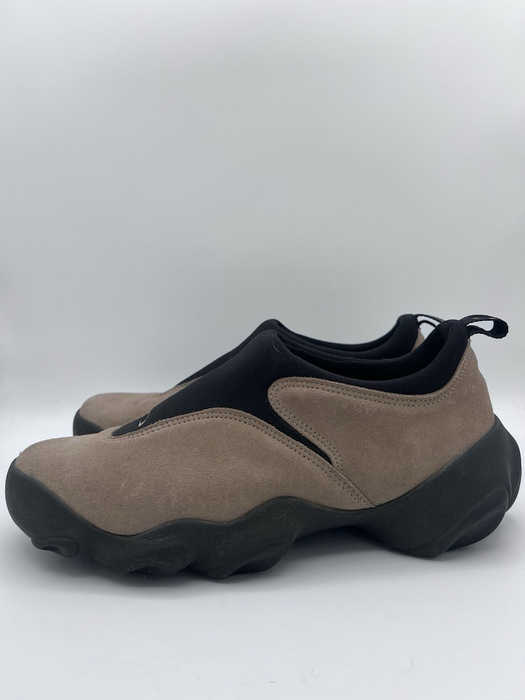 Oakley Moc Shoes Tan Suede & Black Slip-On Hiking Shoe Mocs Men's 11.5 Flesh X