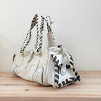 Chloe Silverado White Leather Bag Vintage Early 2000s Large Satchel Tote