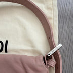 Fendi Pink Shoulder Bag Silver Logo Hardware Dust Bag