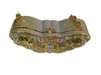 JUDITH LEIBER SWAROVSKI CRYSTAL CELESTRINA GOLD BUTTERFLY BAG MINAUDIERE CLUTCH