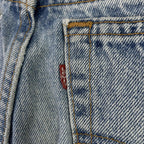 Vintage Levis 505 Jeans Mens 33x34 (32x33.5) Light Wash Straight Denim USA 90s