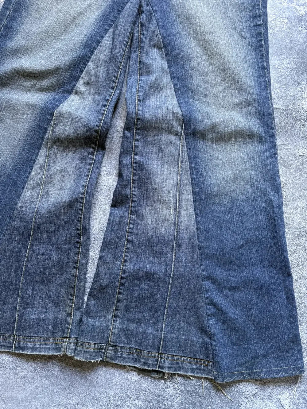 Vintage 00s Dolce&Gabbana Y2K Mega Flared Jeans Rare Womens Size 30 42