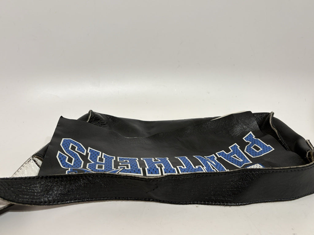 Dolce & Gabbana Black Leather Team Print Bag