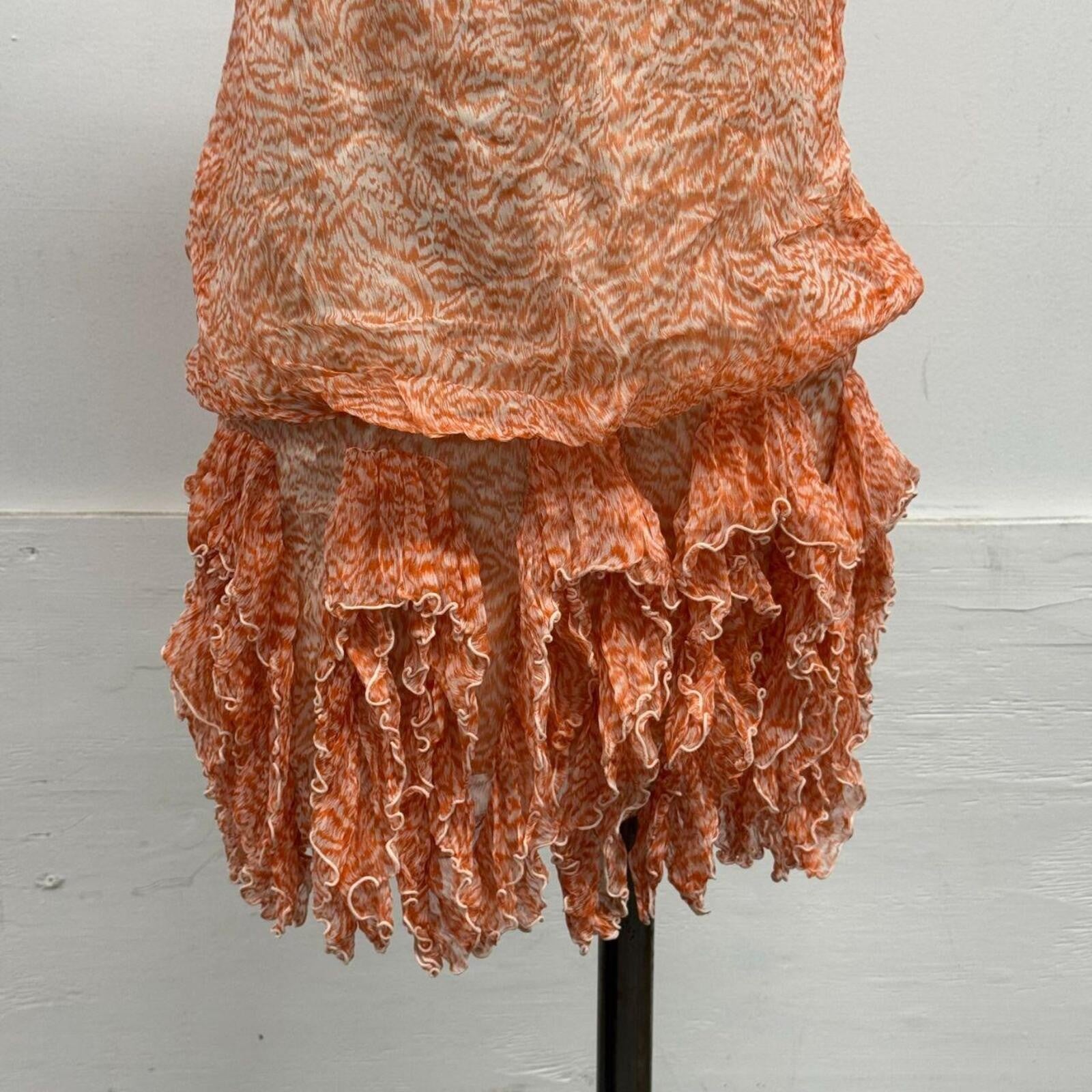 Vintage Y2K Jorya Jellyfish One-Shoulder Mulberry Silk Dress