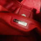 Isabella Fiore Red Floral Crescent Shoulder Bag