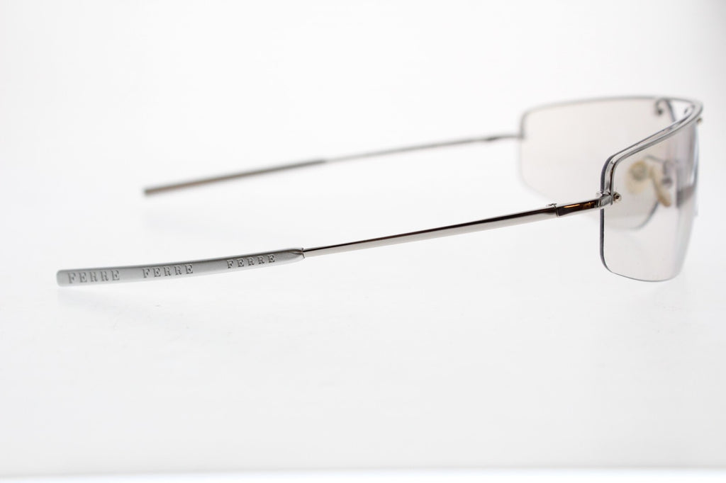VINTAGE GIANFRANCO FERRE GF58703  SHIELD METAL SUNGLASSES 120 MM ITALY