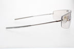 VINTAGE GIANFRANCO FERRE GF58703  SHIELD METAL SUNGLASSES 120 MM ITALY
