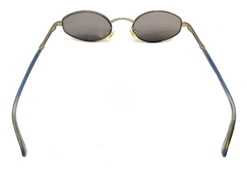 Gucci GG Light Gray Blue Metal Oval Eyeglasses Frames 49-20 Designer Men Women