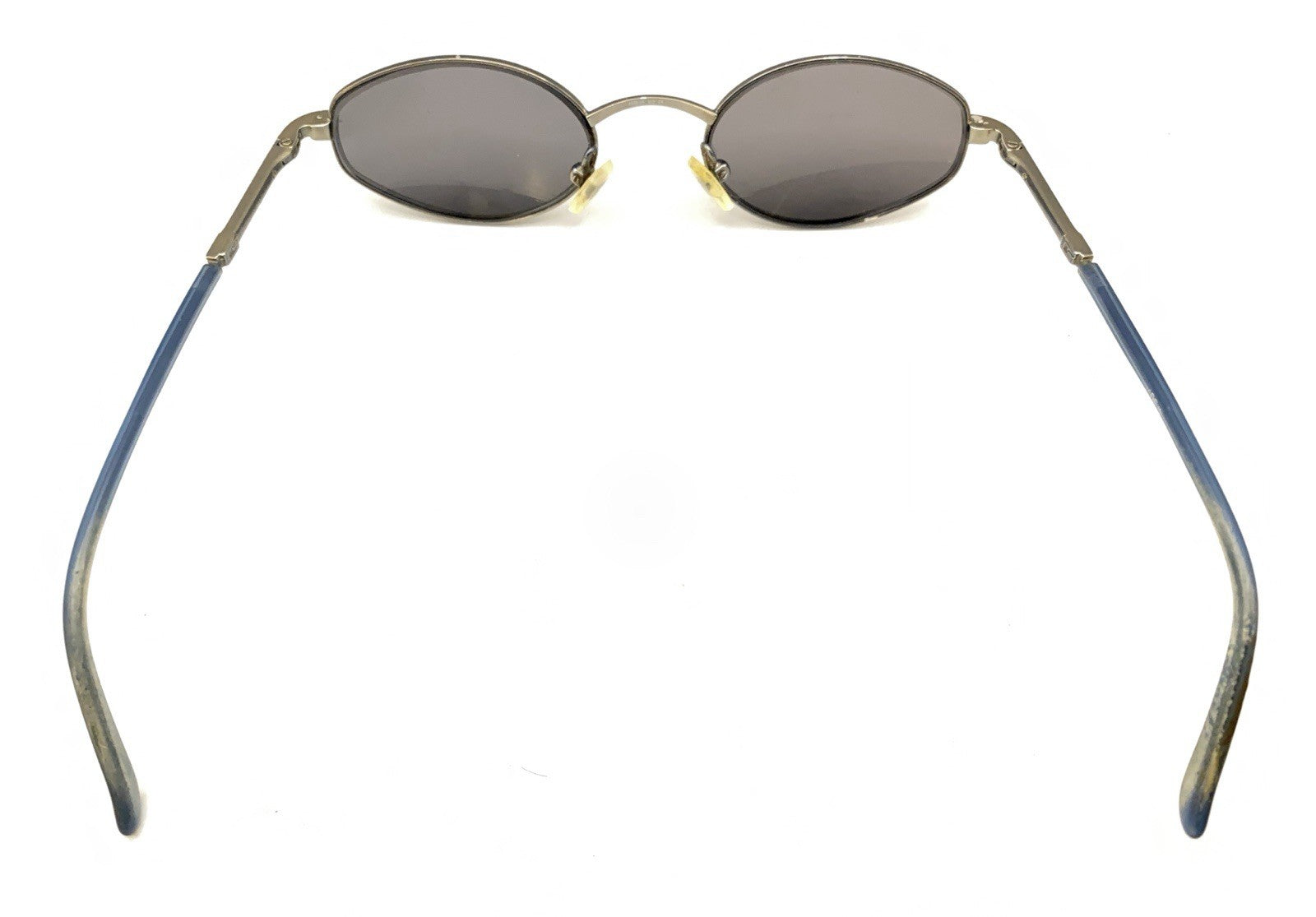 Gucci GG Light Gray Blue Metal Oval Eyeglasses Frames 49-20 Designer Men Women