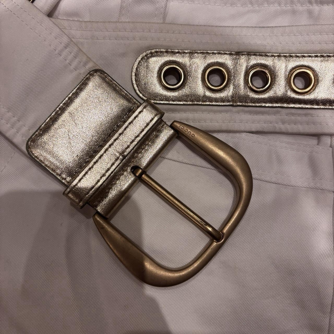 Gucci Tom Ford Era Low Rise Belted Trousers