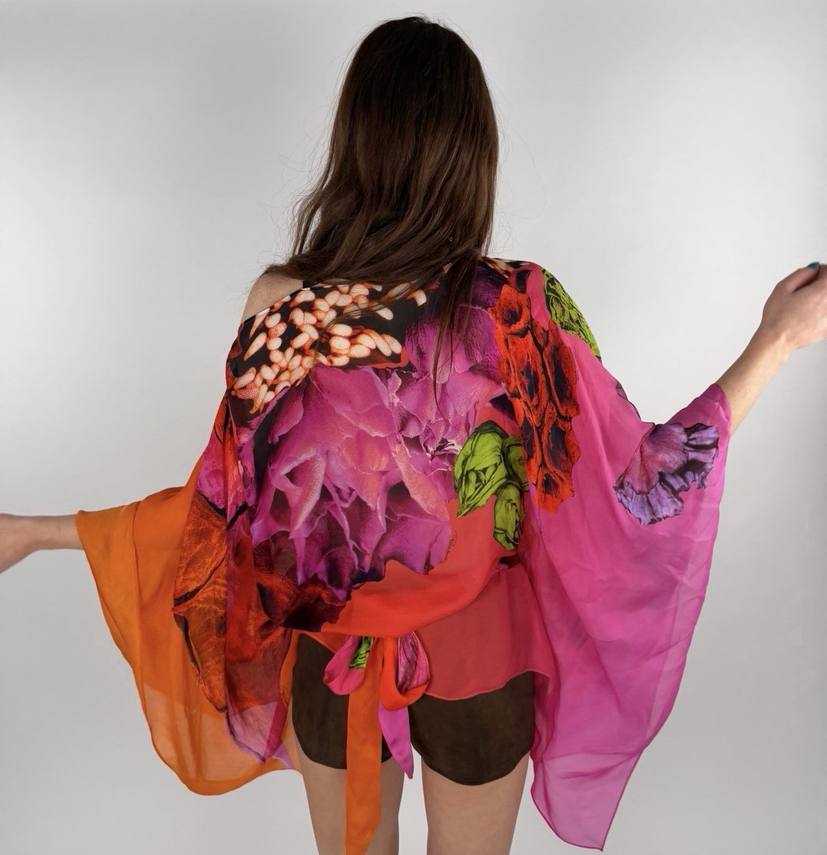Roberto Cavalli Vintage Pink Orchid Blouse XS-M
