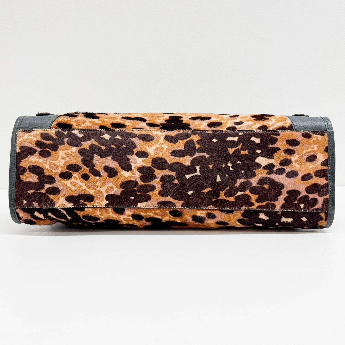 Balenciaga City Brown Animal Print Pony Hair Two Way Bag