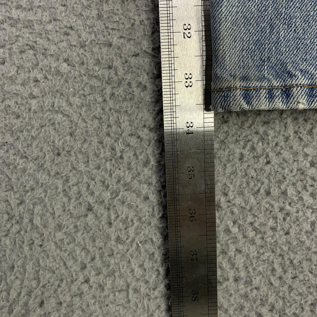 Vintage Levis 505 Jeans Mens 33x34 (32x33.5) Light Wash Straight Denim USA 90s