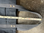 Rare Vintage Polo Ralph Lauren Large Pony Tote Navy Blue Canvas Zip Bag