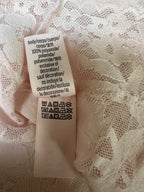 Victorias Secret Lace Chemise Pink Lingerie Slip Dress Babydoll Sheer Coquette M