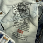 Vintage Levis 505 Jeans Mens 33x34 (32x33.5) Light Wash Straight Denim USA 90s