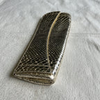 Nancy Gonzalez Clutch Gold Snakeskin Exotic Leather Envelope Evening Bag