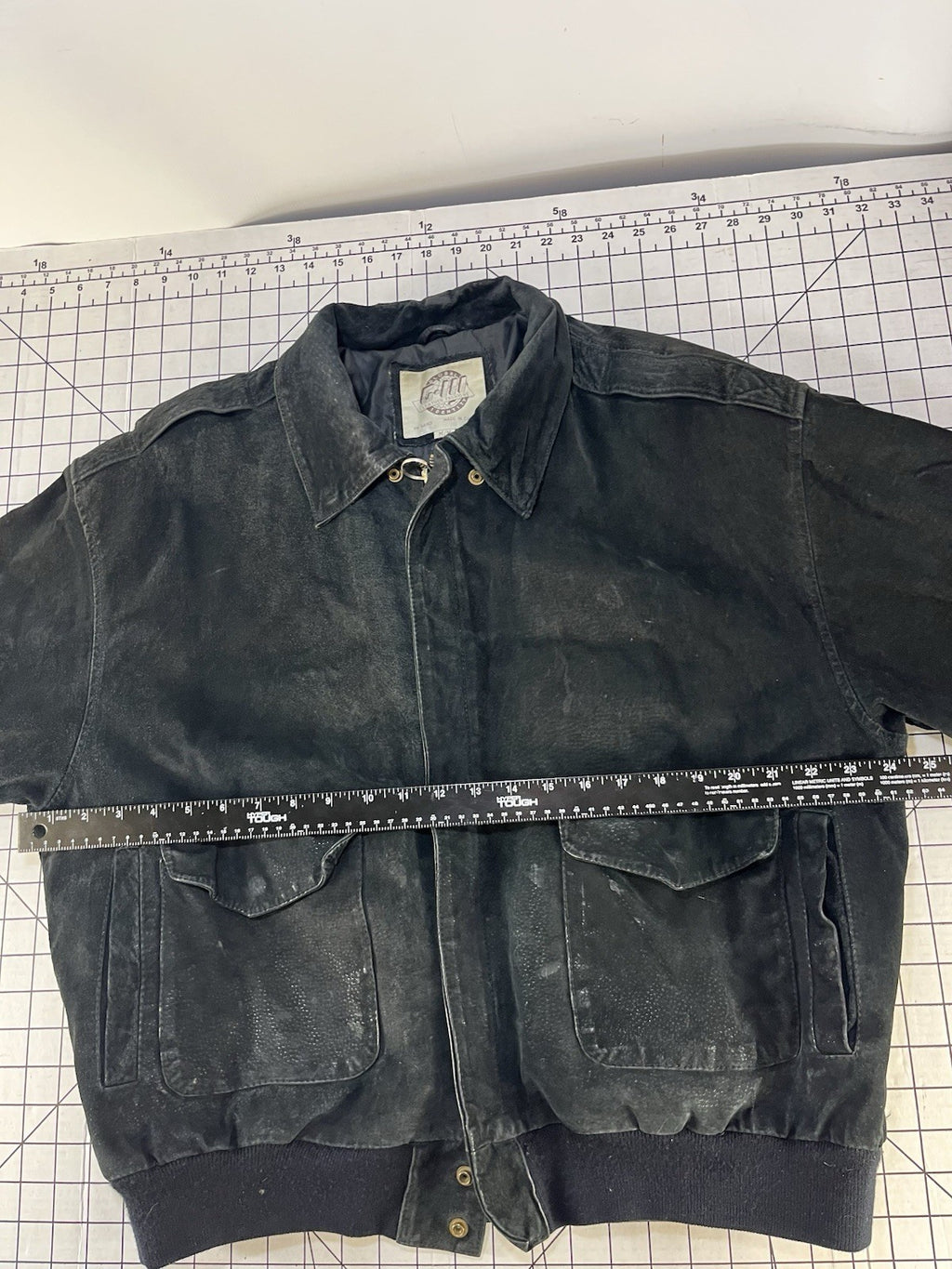 VTG 90s Global Identity GIII Leather 80s Aviator Bomber Flight Jacket M Retro