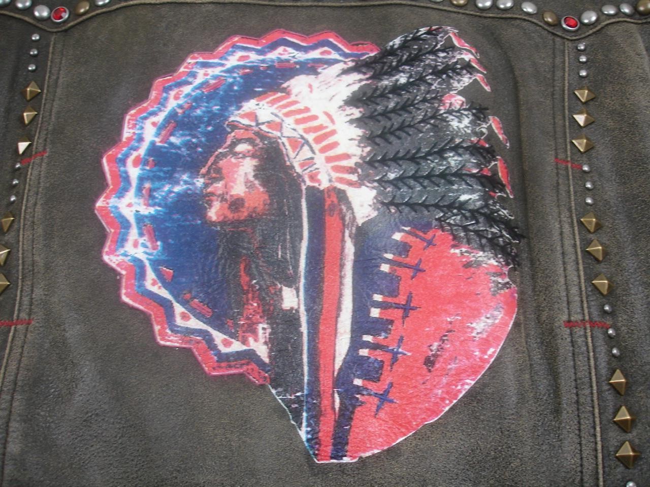 Double D Super Chief Biker Jacket Brown Leather Large