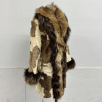 Vintage Y2K Rabbit and Raccoon "Penny Lane" Afghan Fur Coat