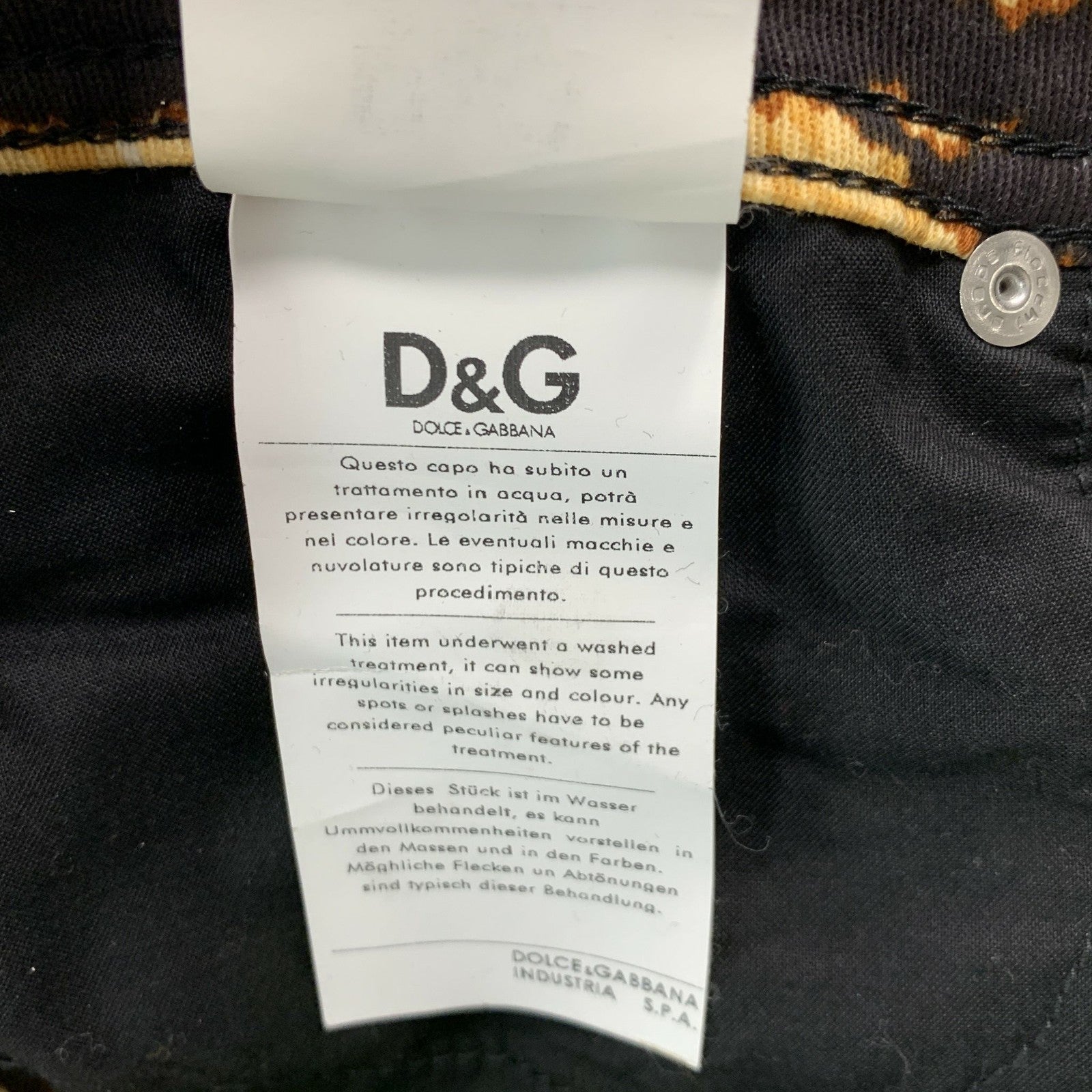 Dolce & Gabbana Brown Gold Cotton Blend Skirt Set XS