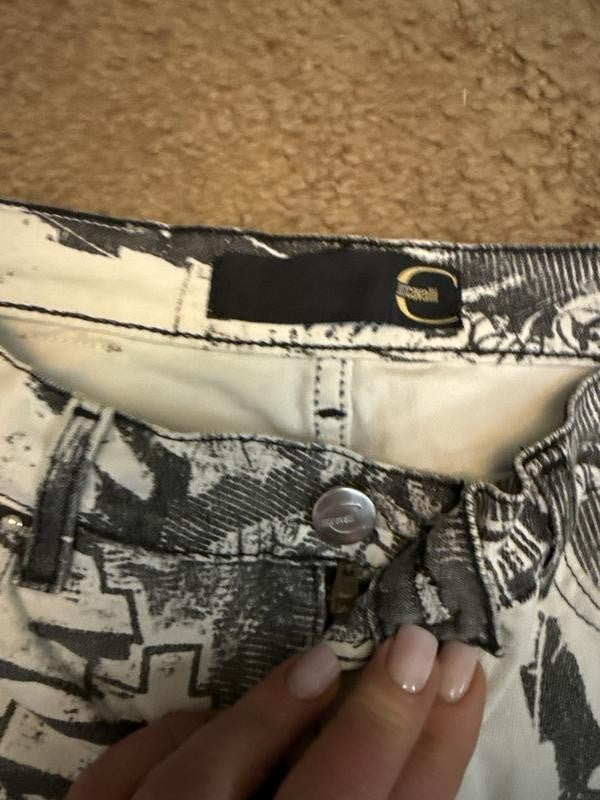 Vintage Roberto Cavalli graffiti pants Size 26/40 womens Abstract
