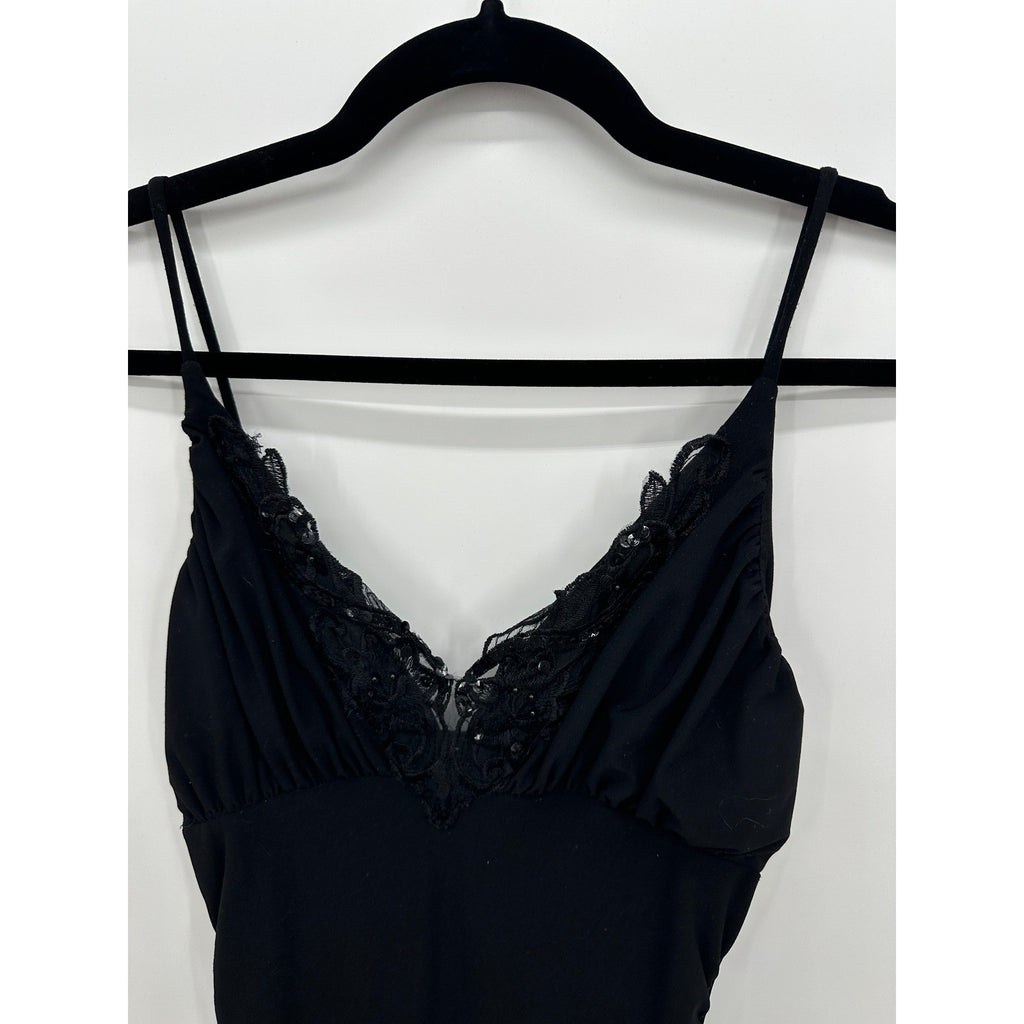 Vintage Taboo Black Lace Sequin Dress