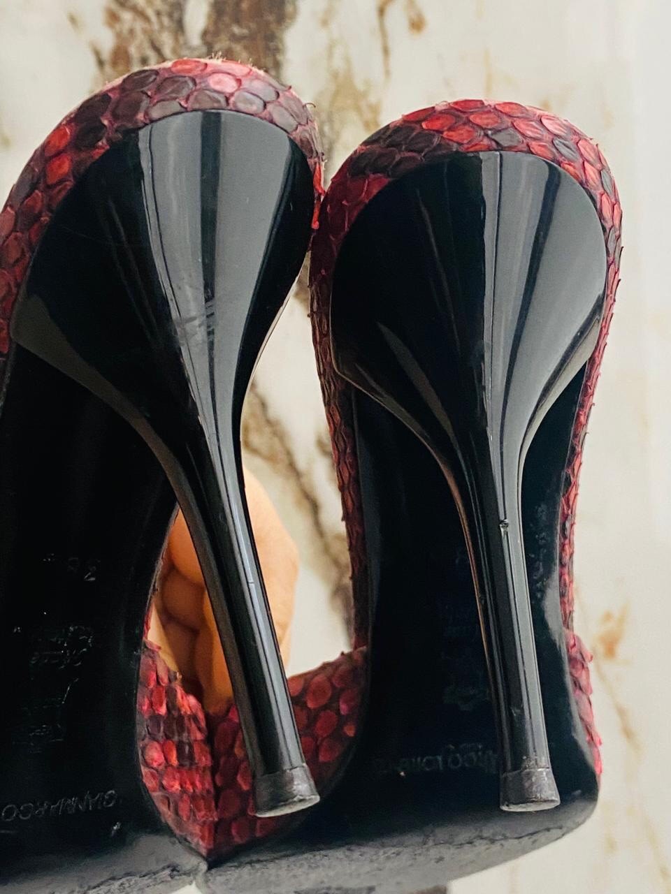 Gianmarco Lorenzi Italian Women Mules Nice Shoes High Heels Size 38