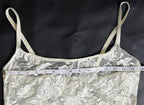 VTG 1997 Victoria's Secret Heart Tag Cream Floral Lace Slip Dress Chemise Medium
