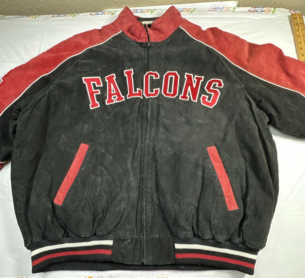 G-III Apparel Group Atlanta Falcons Suede Leather Jacket XXL