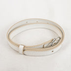 Gucci Jackie Slim Medium Shoulder Bag In Ivory GG Canvas W/ White Leather Trim