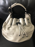 100% Authentic Burberry Leather Prorsum Large Warrior light taupe Hobo Bag