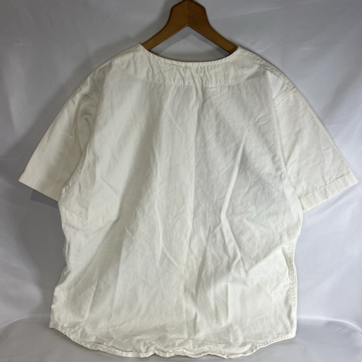Reebok 1990s Classic Spellout Baseball Jersey White Navy Large