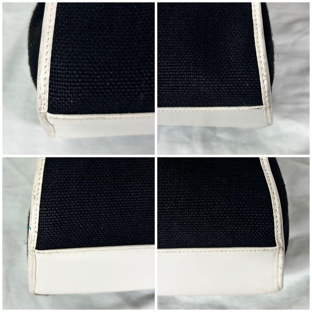 Gucci Jackie Shoulder Bag GG Canvas Leather Black