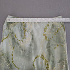 Vintage Y2K Sage Green Tiered Two Piece Skirt Set Size 14