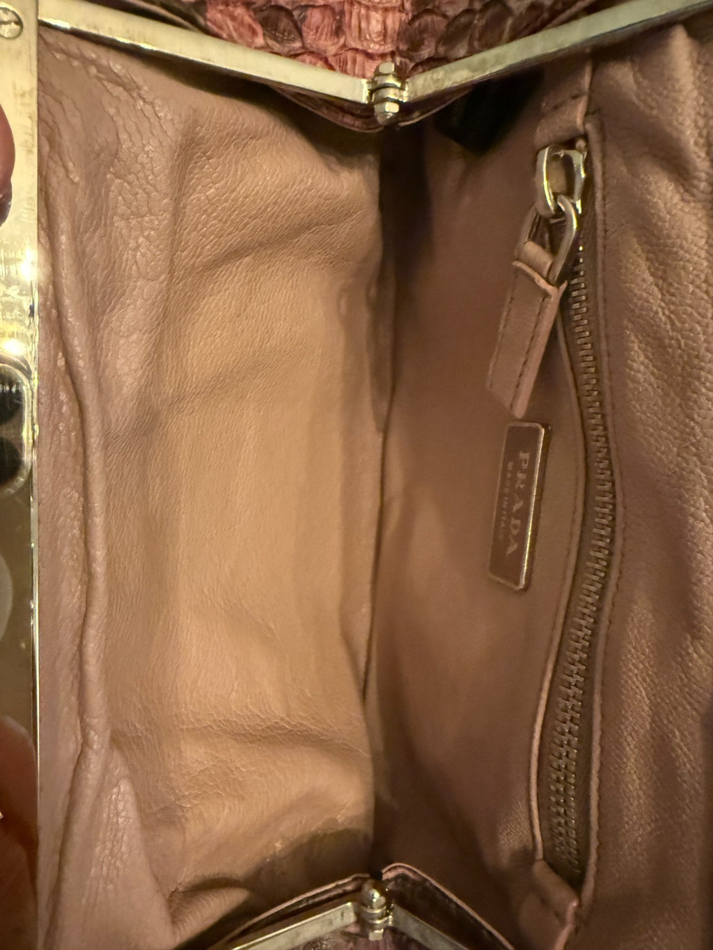 Vintage Prada Python with Lizard Handle and accents handbag